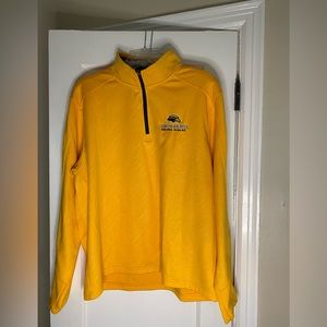 Southern Miss Golden Eagles Colosseum Zipper Fleece Pullover Gold L
